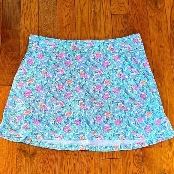 New with Tags Greg Norman Paisley Pull On Golf Tennis Athleisure Skort NWT - Picture 1 of 7